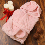 Халат женский, махр, 100%пэ, пудр-персик, универсальный, T2020-112