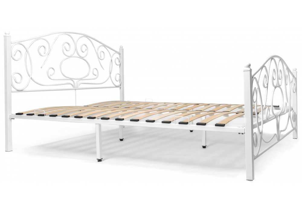 Полутораспальная кровать Викси 140х200 белая