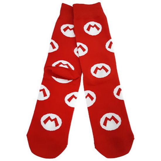 Носки Марио "Марио", р-р 38-44 (лого/красный)