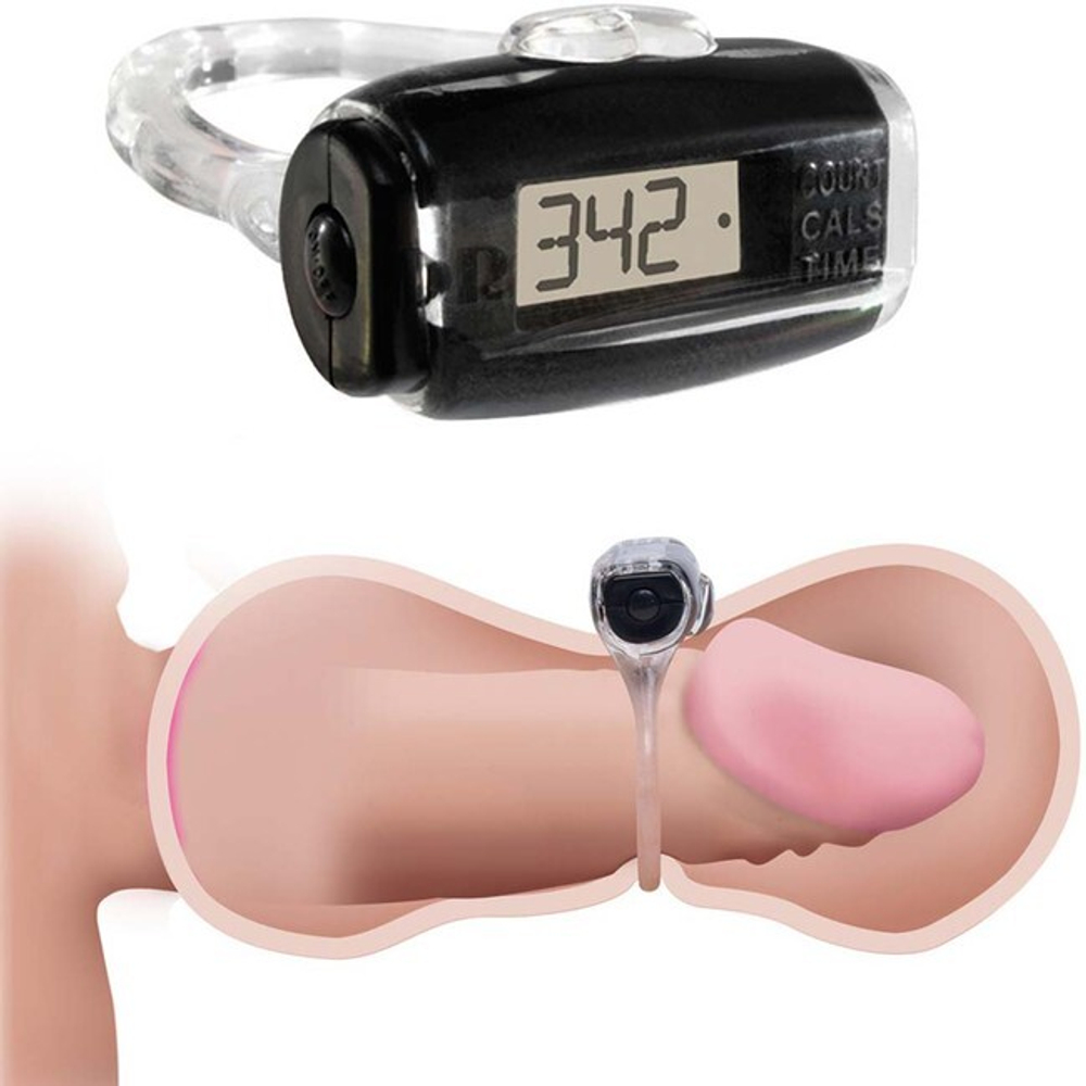 Реалистичный мастурбатор с счетчиком Anal Cocktrainer (Цвет: телесный)