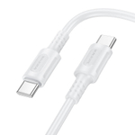 Шнур Type-C--Type-C BOROFONE BX111 PD 60W 1-метр 3А белый