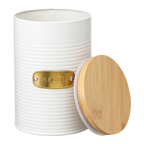 Банка для хранения кофе 1.3л Smart Solutions Irmel молочная