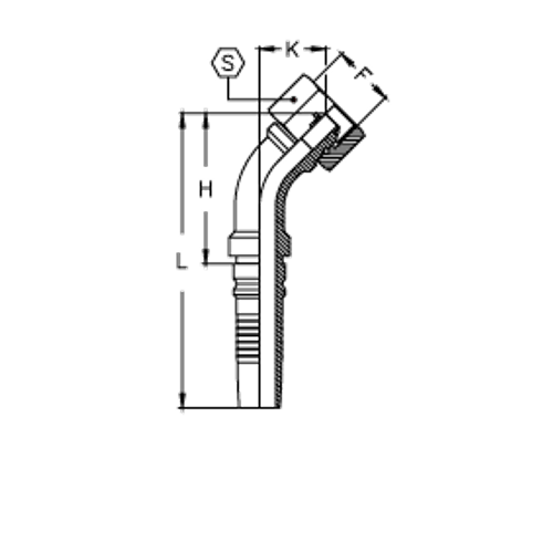 Фитинг DN 25 BSP (Г) 1.1/4 (45) Interlock
