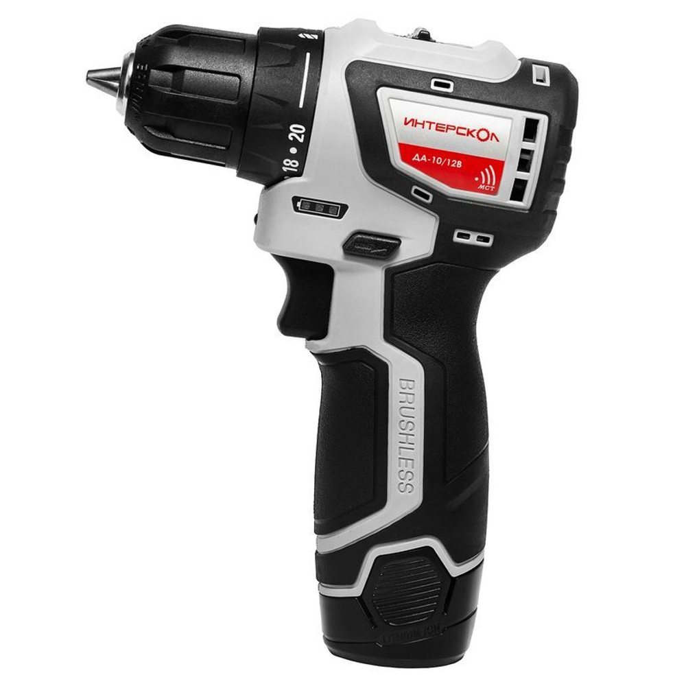 Шуруповерт Интерскол ДА-10/12В 12В 2х2 Ач