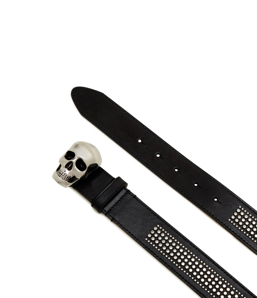 Кожаный ремень Alexander McQueen - черный(704734 1AAQY)