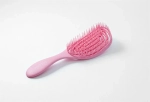 SOLOMEYA Расческа для сухих и влажных волос АРОМАТ МАЛИНЫ Wet Detangler Brush Oval Raspberry, 1 шт