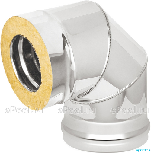 Сэндвич-колено D120*200 оц+нерж 135*