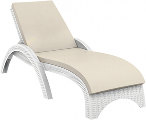 Шезлонг пластиковый с матрасом GS 1009 (Fiji)
