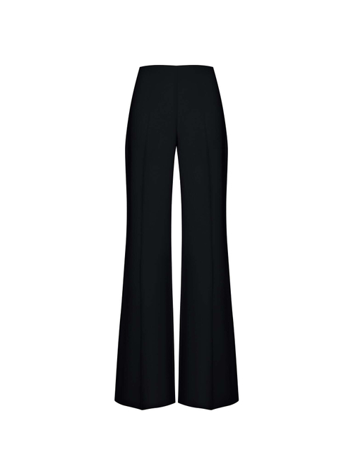 Брюки расклешенные из крепа