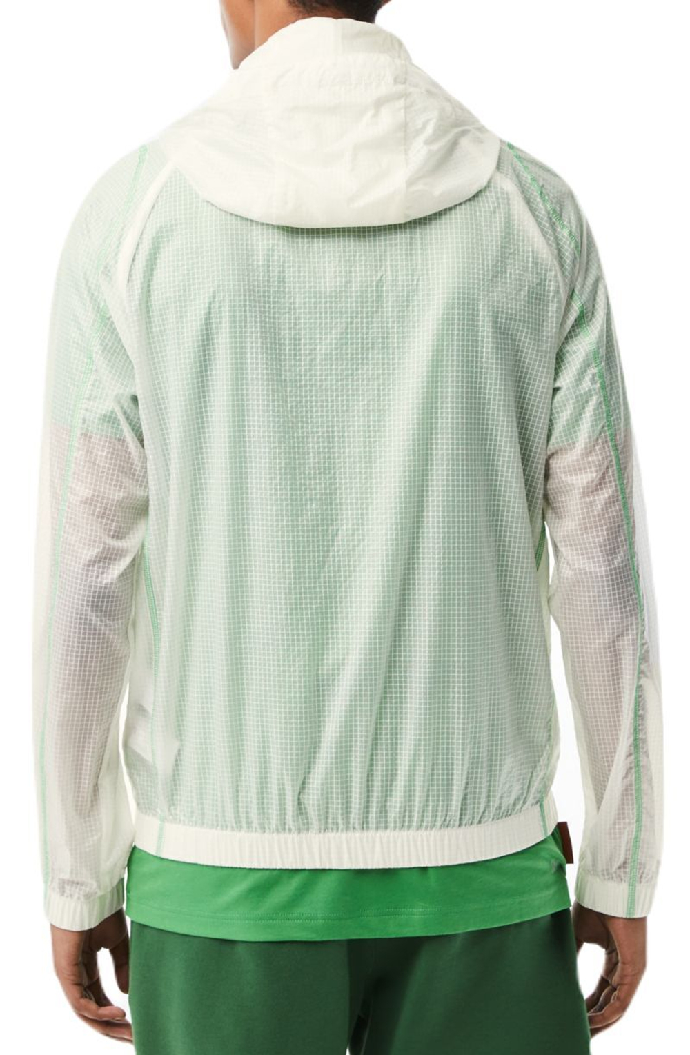 Мужская теннисная кофта Lacoste SPORT Roland Garros Edition After-Match Jacket - белый