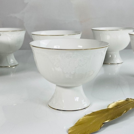 Lenardi 102-178 Набор из 6 креманок 11,5х9,5см АГАТА в под.уп.(х6)Фарфор