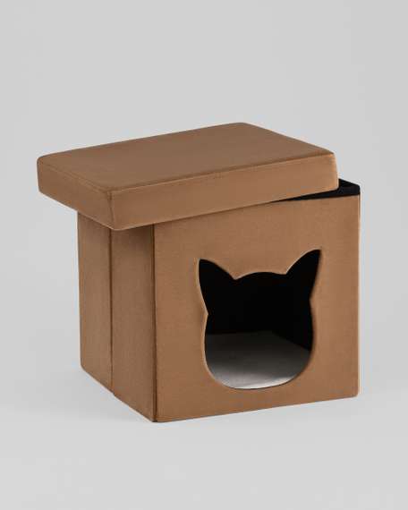 Пуф складной с ящиком Store Pet коричневый