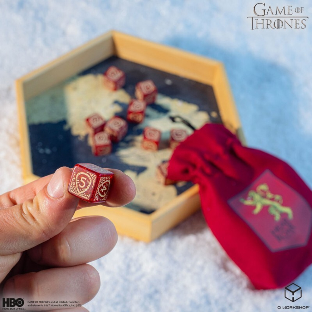 Game of Thrones. 10xD6 Lannister Dice Set