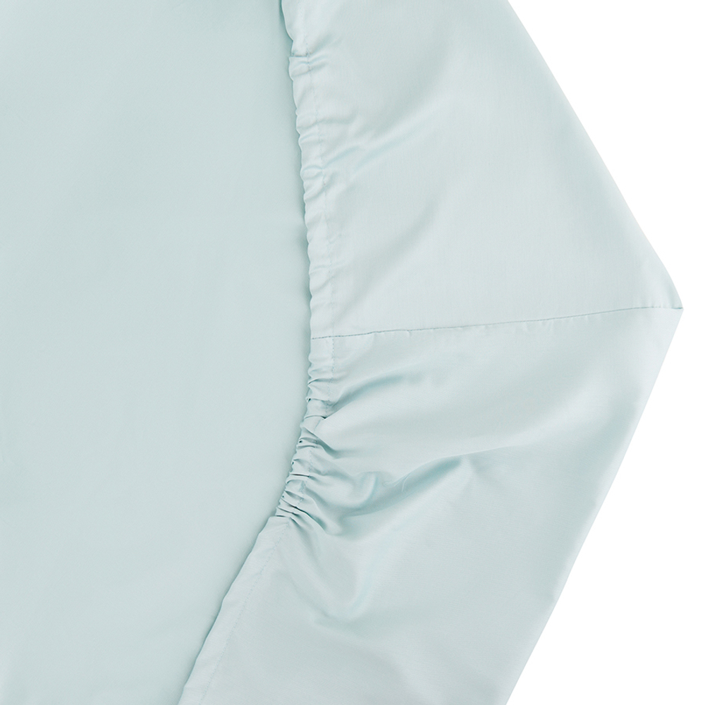 Простыня на резинке 160х200 Tkano Essential голубая TK20-FS0021