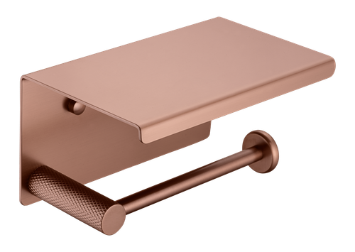 Держатель туалетной бумаги с крышкой UNO BRUSHED BRONZE