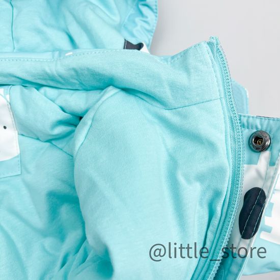 Комбинезон демисезонный "Слоники" Светлый ментол