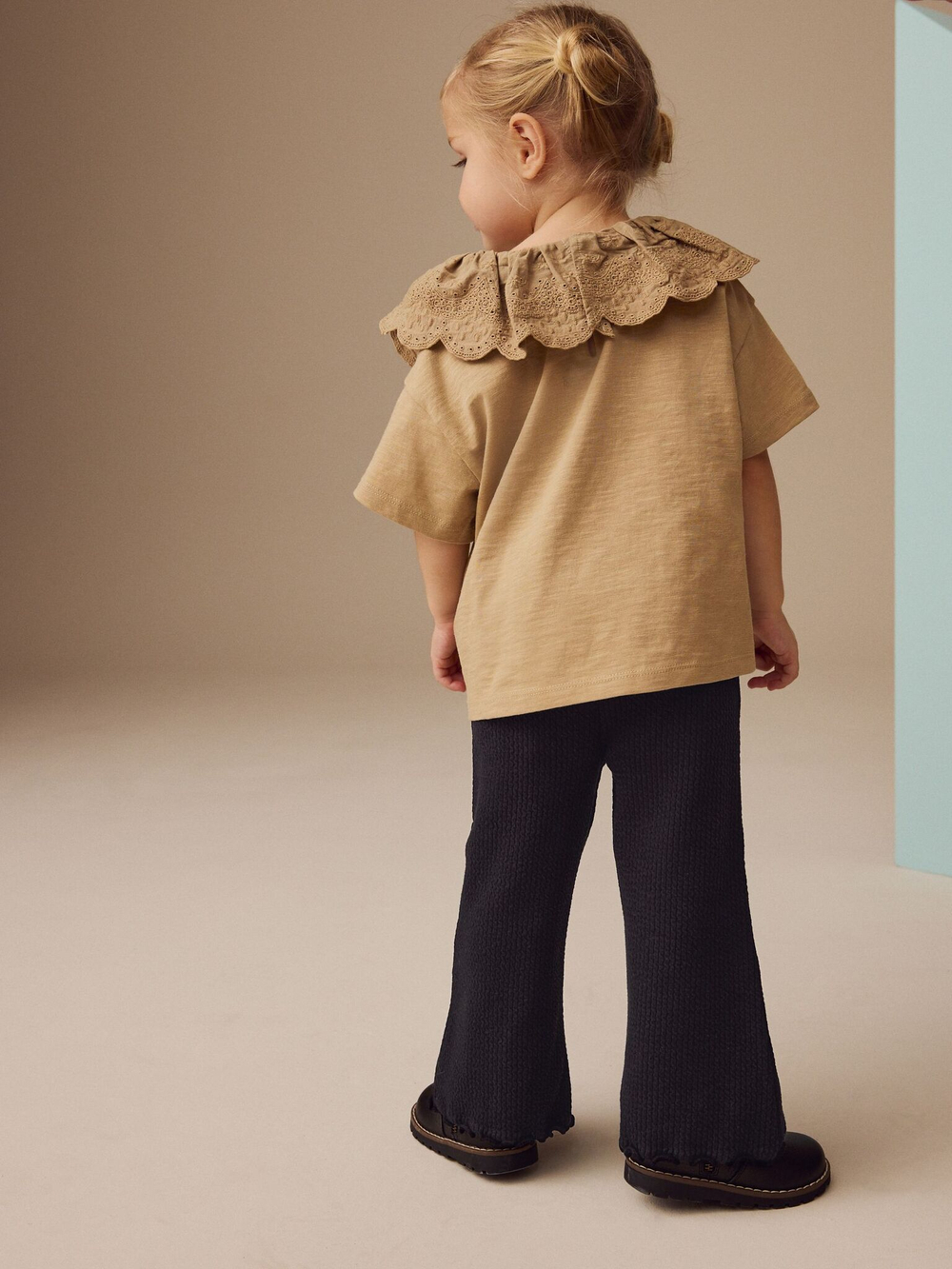 Легинсы-клеш для девочки Next E75-532, Черный