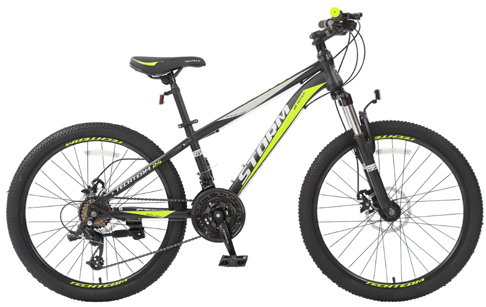 Велосипед TechTeam Storm 24"х13" черный