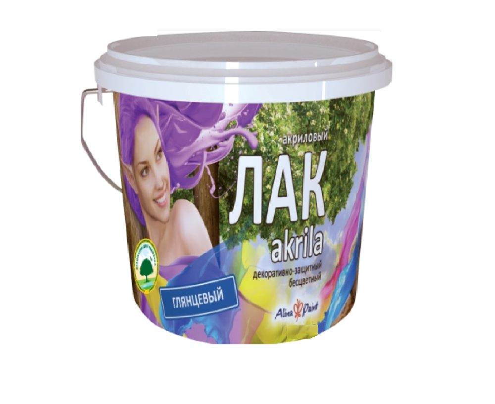 ЛАК АКРИЛ ALINA PAINT БЕСЦВ.ДЕКОРАТИВНЫЙ AKRILA-ГЛЯНЦ 1КГ