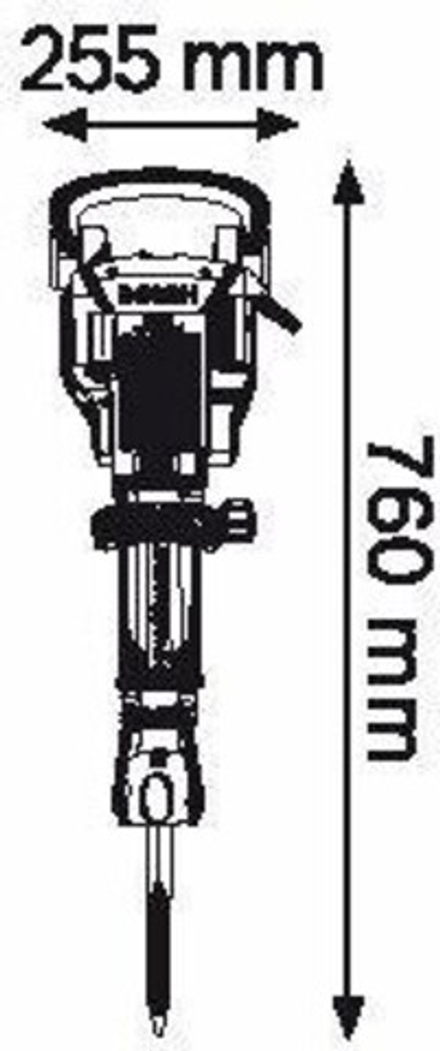 Молот ударный сетевой BOSCH GSH 16-28 0611335000 Тележка