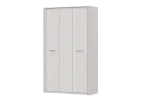 Шкаф для одежды распашной с зеркалом и полками Ясень Анкор светлый/Сандал светлый 133х49х220 см