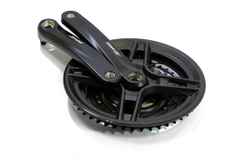 Шатуны-система Prowheel, 3ск., 28/38/48 зуб., 1/2"х3/32",сталь с защитой; шатуны 170мм, алюминий, резьба 9/16", под квадрат, черные (10)