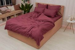 Моне (бордо) страйп сатин Евро 4н