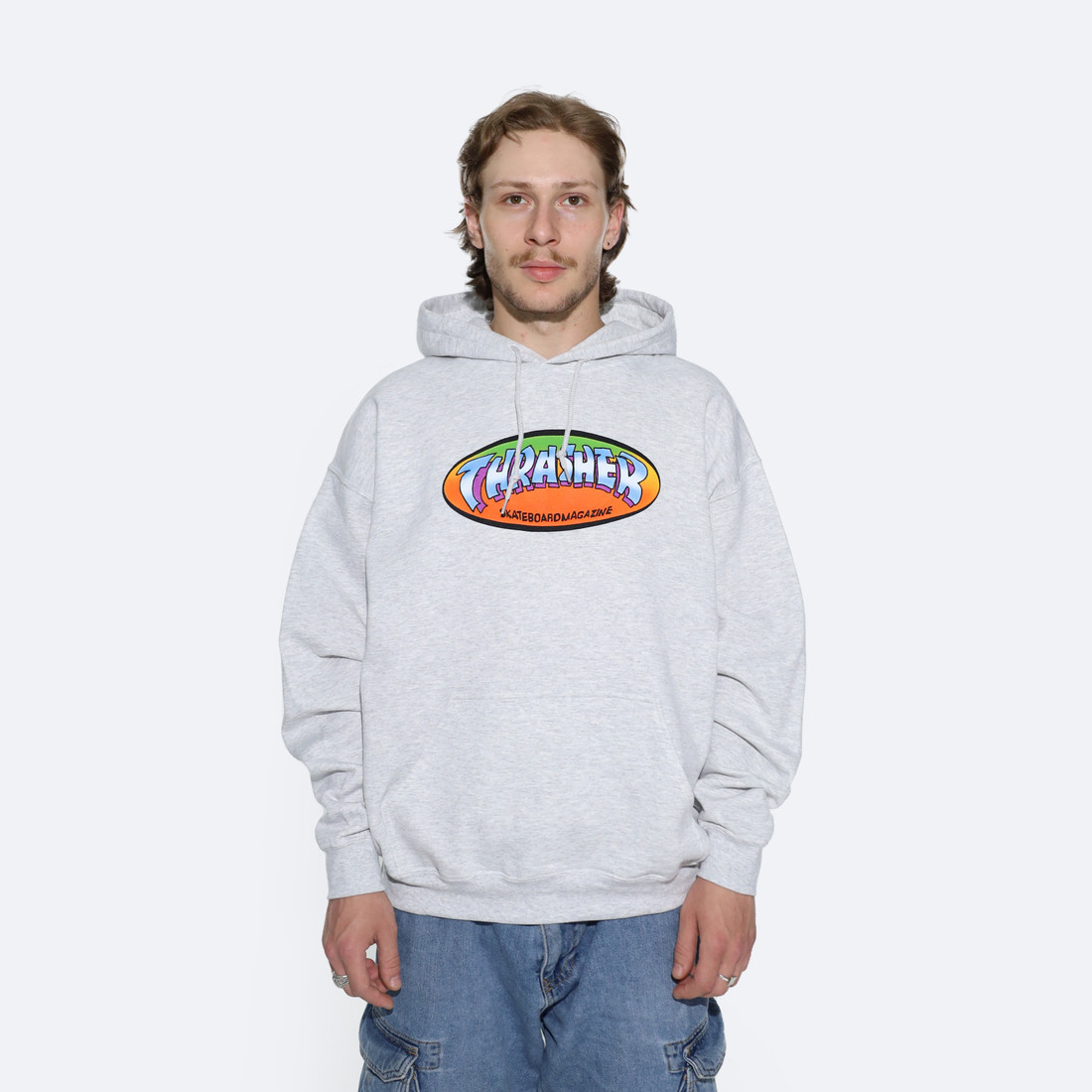 Купить Худи Thrasher Ninety-Five By Spanky Hoodie (ash grey)