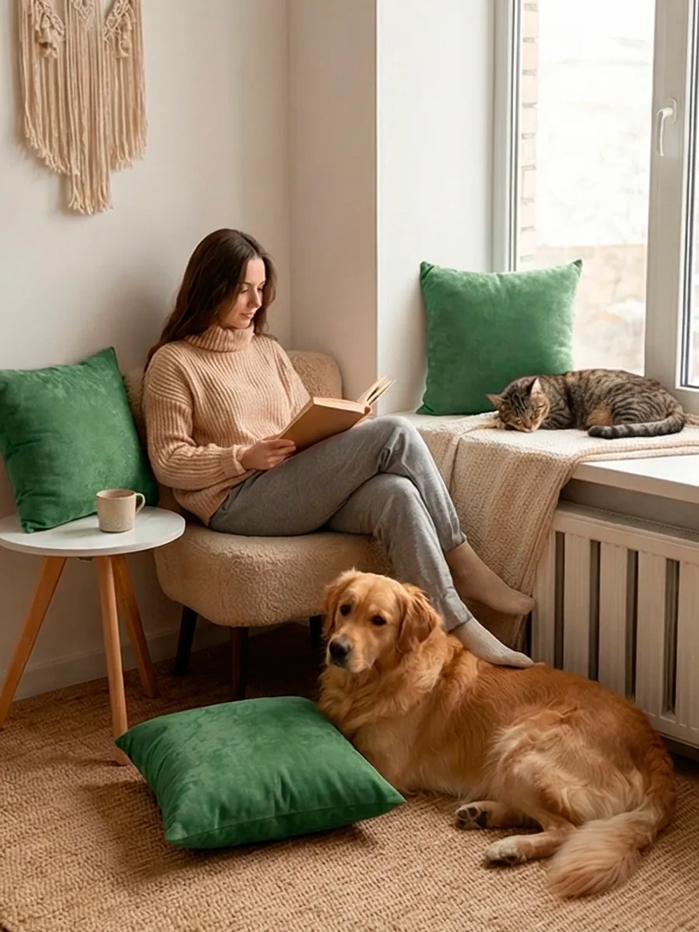 Подушки декоративные диванные 40х40 см