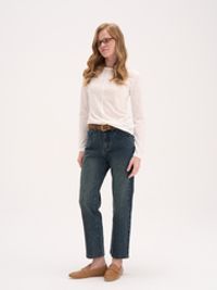 Джинсы Straight fit с вискозой "Сине-зеленый джинс" женские