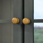 Шкаф витрина, 90х28х109, Лена, стеклянная для посуды, буфет двухдверный (верхняя часть буфета), массив сосны, серый/антик, Dipriz