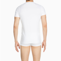 Мужская футболка белая HOM CLASSIC Tee-Shirt V Neck 400206_400003