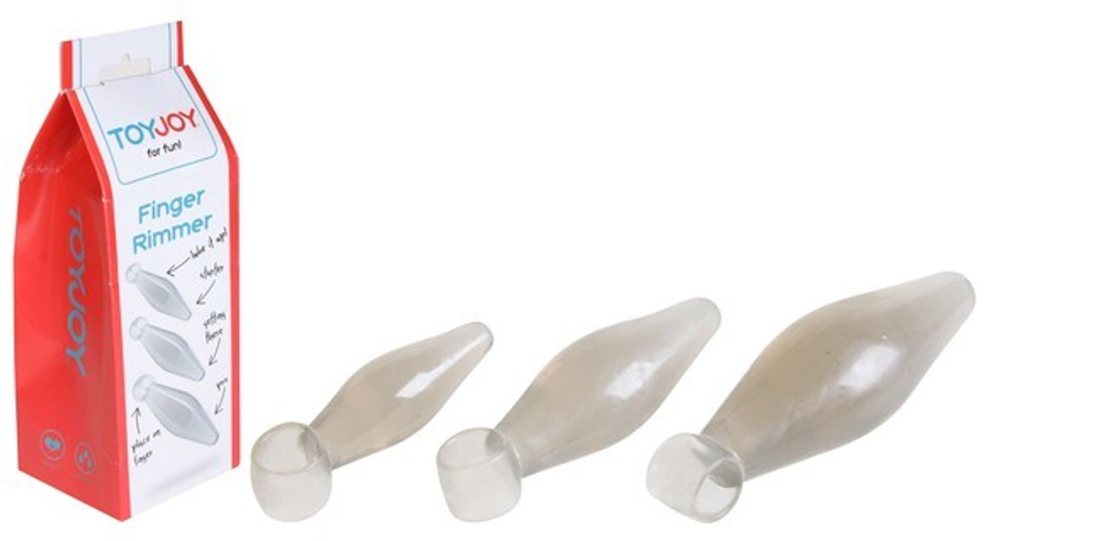 Набор анальных стимуляторов FINGER RIMMER (Цвет: серый)