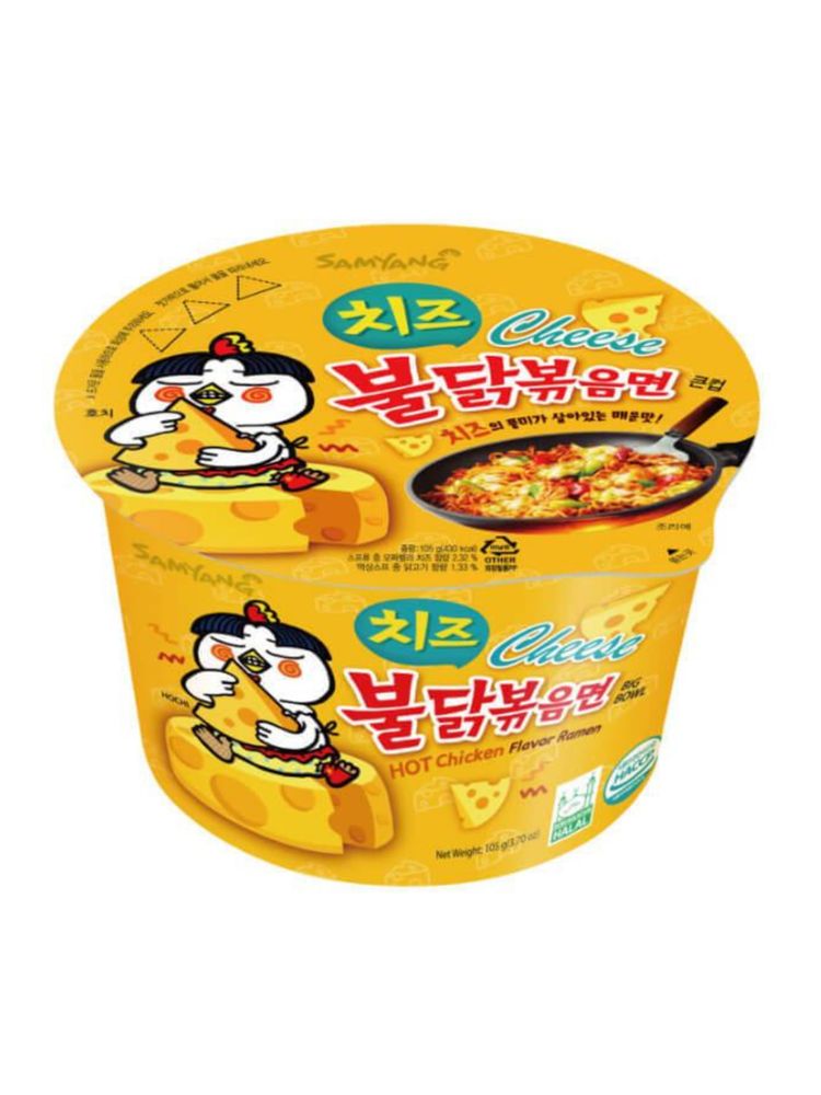 Лапша Samyang Острая курица с сыром 105 г 6 шт