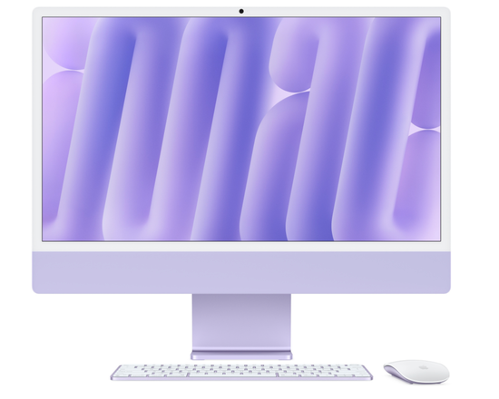 Apple iMac 24" Retina 4,5K, M4 2024 (8C CPU, 8C GPU), 16 Гб, SSD 512 Гб, фиолетовый