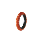 M-PETS Игрушка для собак кольцо RING KING одинарное, цвет черный/оранжевый