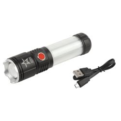 Светодиодный фонарь АРМИЯ РОССИИ MA-703 Тайфун ручной, аккумуляторный,10Вт, 6 режимов, Li аккумулятор, магнит, крючок