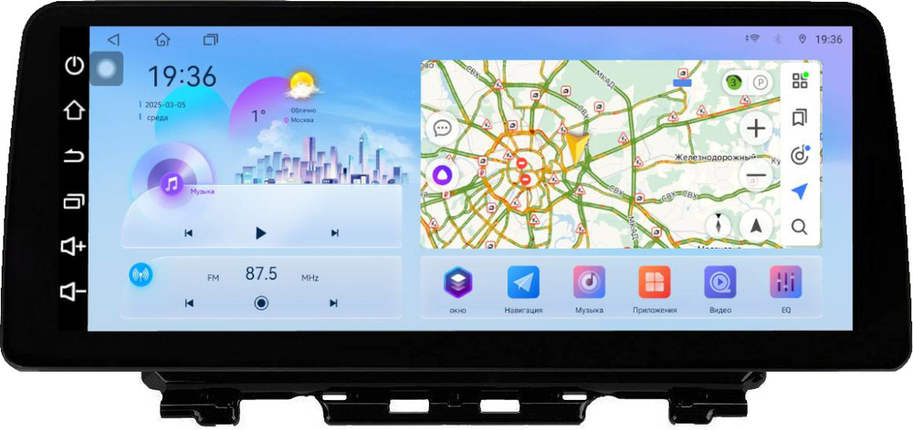 Магнитола для Suzuki Jimny 4 2019+ - FarCar монитор 12.3" 2K QLED на Android 14, TS10, CarPlay, 4G SIM-слот