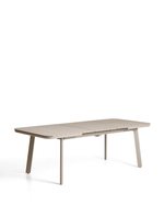 Раздвижной уличный стол Izola из алюминия с бежевой отделкой, 185 (235) x 100 см