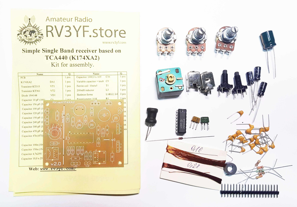 Простой приемник на микросхеме К174ХА2 (160,80 или 40 метров)