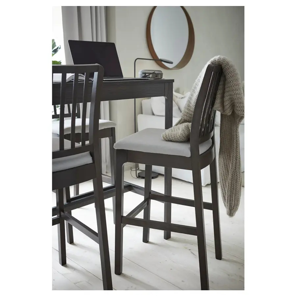 Комплект барного стола и барных стульевт - EKEDALEN IKEA/ЭКЕДАЛЕТ ИКЕА, 120 см, коричневый