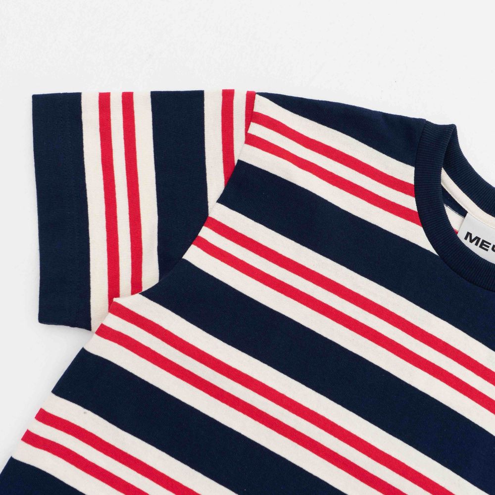 Футболка Меч SS23 Stripes  White/Navy/Red Белый/синий