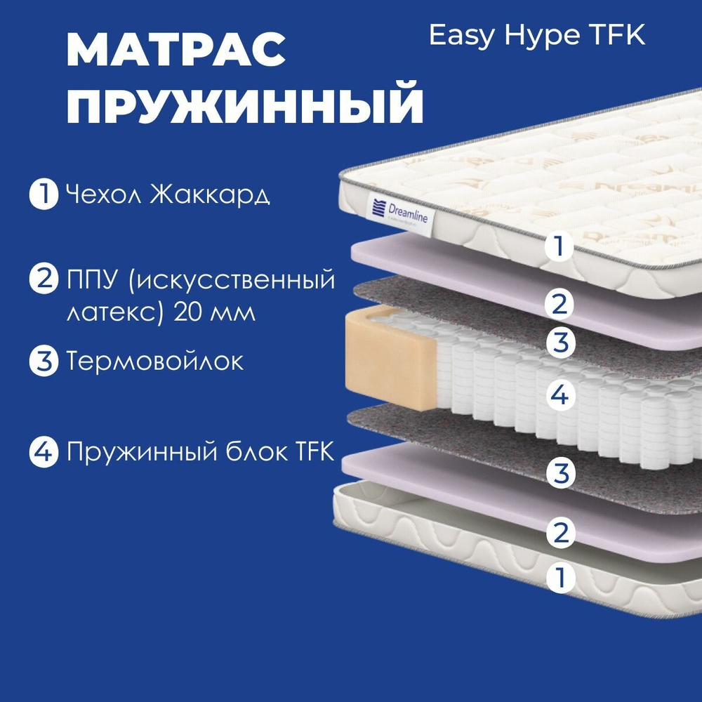 Матрас DreamLine Easy Hype TFK 120х200