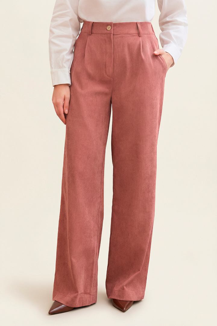 Брюки палаццо вельветовые