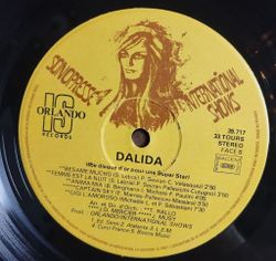Винтажная виниловая пластинка LP Dalida 45Eme Disque DOr Pour Une Super Star (France 1977)
