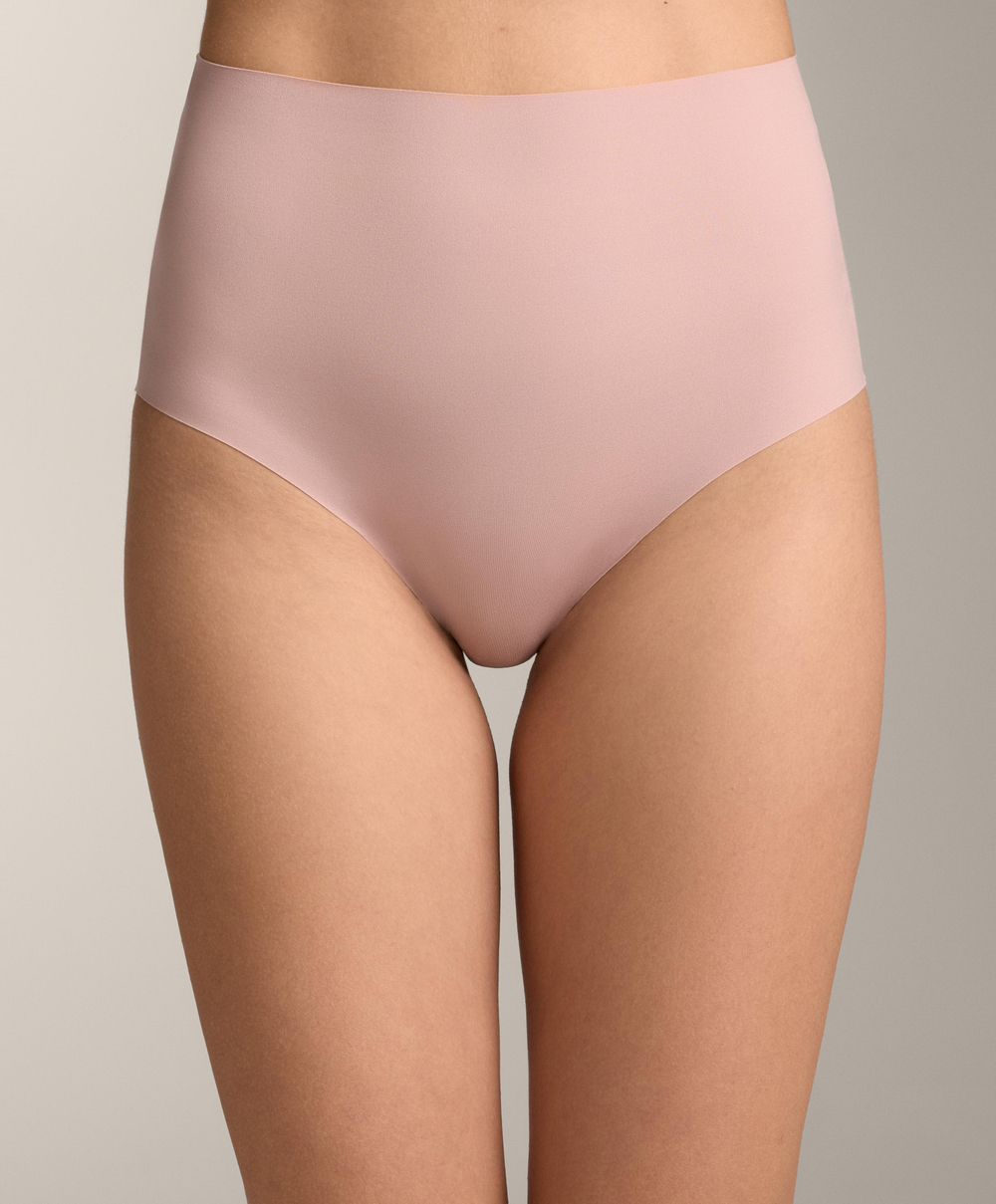 OYSHO Набор из двух пар классических трусиков с высокой посадкой, темный баклажан