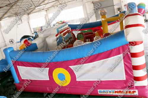 Коммерческий надувной батут "Мороженое" 8*6*4 м