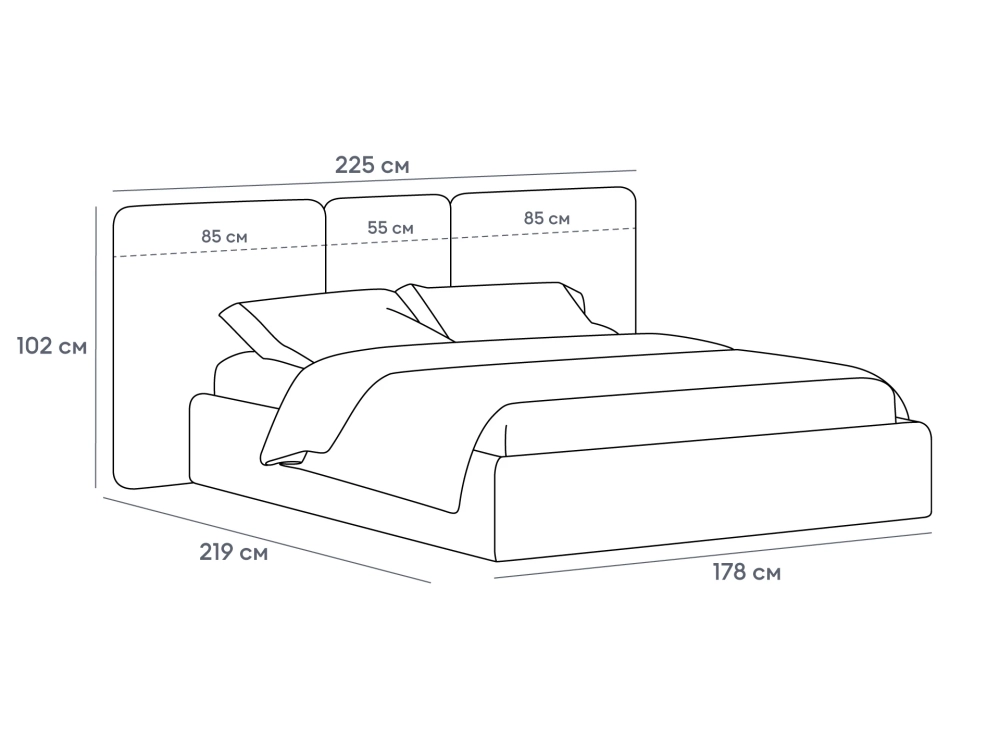 Кровать Atessa с подъемным механизмом