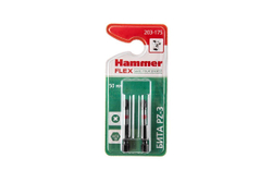 Бита Hammer Flex 203-175  PZ-3 50мм, 2шт.