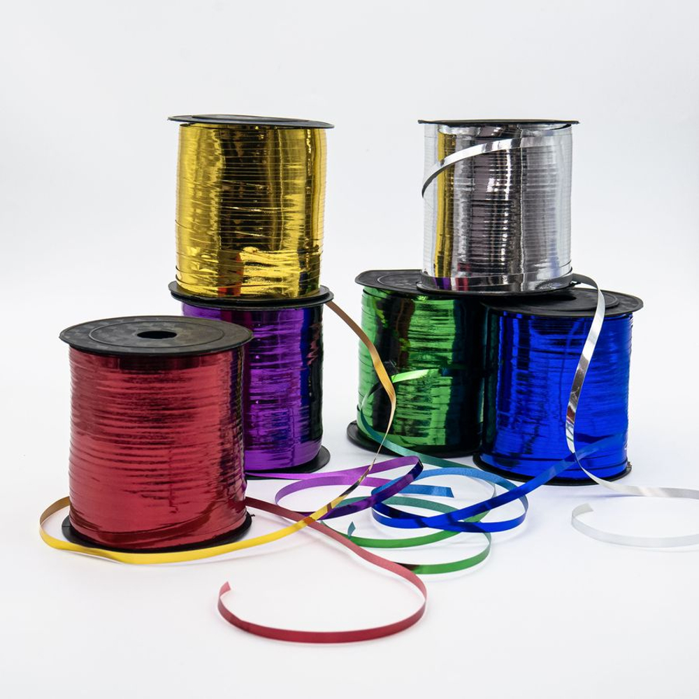 Лента полипропиленовая металлизированная 0,5 см*250 м серебро